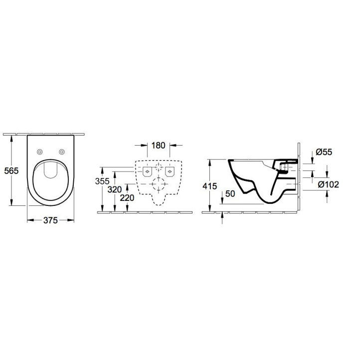 Pakabinamas unitazas VILLEROY & BOCH Subway 2.0 Direct Flush WC su SlimSeat dangčiu, White Alpin, 5614R201