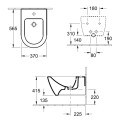Pakabinama bidė VILLEROY & BOCH Subway 2.0, 54000001