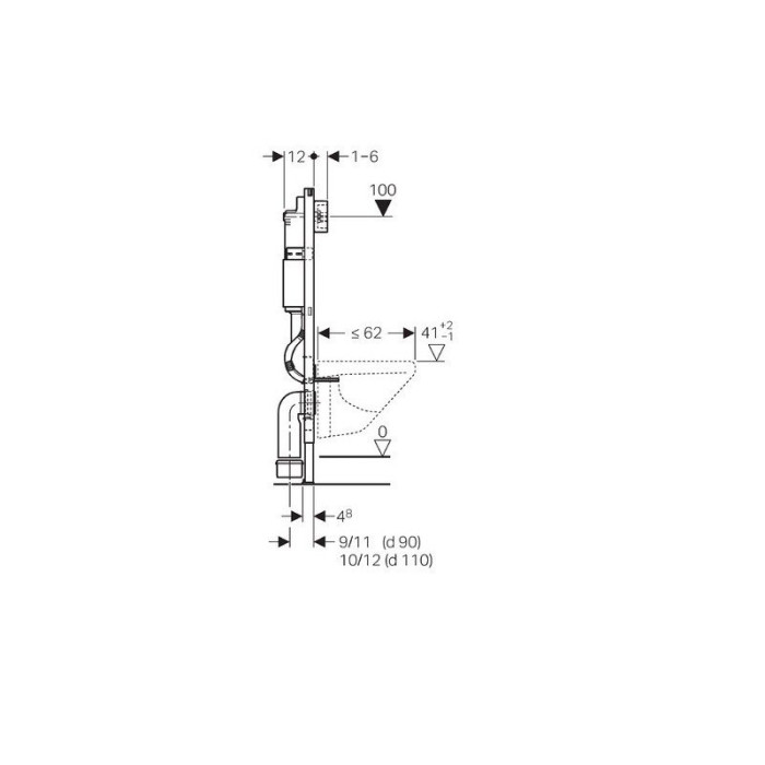 Potinkinis unitazo rėmas GROHE Rapid SL 5 in 1 + pakabinamas unitazas CERSANIT City Oval