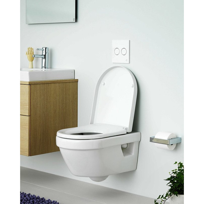 Pakabinamo unitazo GUSTAVSBERG Hygienic Flush ir potinkinio rėmo GEBERIT 4 in 1 komplektas