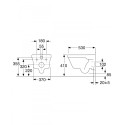 Pakabinamo unitazo GUSTAVSBERG Hygienic Flush ir potinkinio rėmo GEBERIT 4 in 1 komplektas