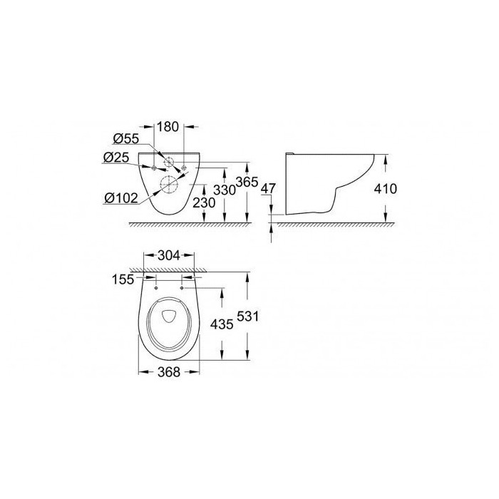 Potinkinis unitazo rėmas GROHE Rapid SL 4 in 1 + pakabinamas unitazas GROHE Bau su soft-close dangčiu
