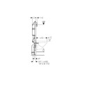 Potinkinis unitazo rėmas GROHE Rapid SL 4 in 1 + pakabinamas unitazas GROHE Bau su soft-close dangčiu