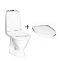 Pastatomas unitazas GUSTAVSBERG Nautic 1510 C+ Hygienic Flush su soft close dangčiu
