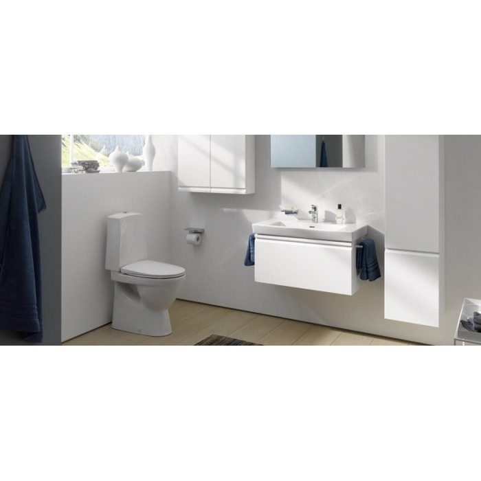 Pastatomas unitazas LAUFEN Pro Nordic su LCC danga Rimless ir SLIM lėtai nusileidžiančiu dangčiu