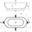 Akrilinė vonia RAVAK Freedom O 1690 x 800 mm