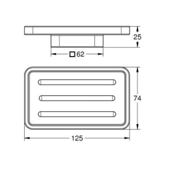 Lentynėlė muilui GROHE Selection Cube