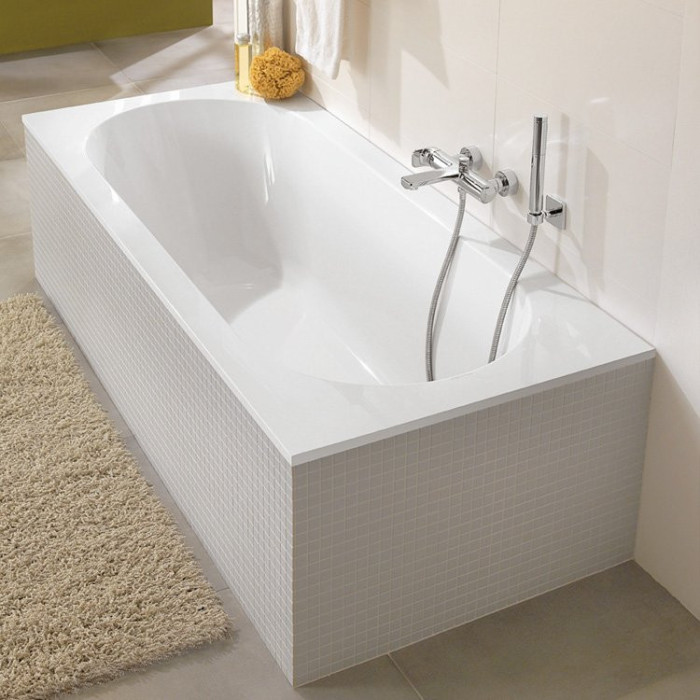Stačiakampė vonia VILLEROY & BOSH Oberon iš Quaryl medžiagos 800 x 1800 mm