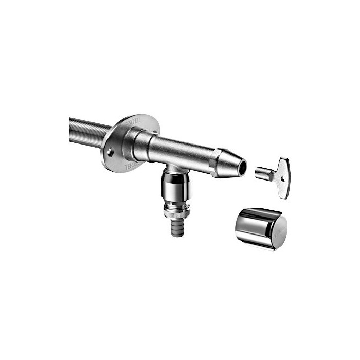 Neužšąlantis lauko čiaupas SCHELL Polar II set 200 / 500 mm storio sienoms