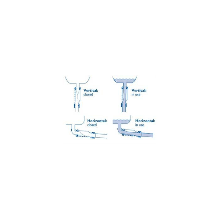 Sauso tipo nuotekų vožtuvas WAVIN HepvO 32 mm x 1 1/4" vidus