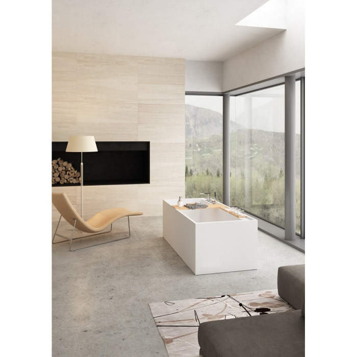 Akmens masės vonia PAA Infinity, balta, 795 x 1795 mm