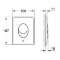 Potinkinis GROHE Rapid SL rėmas su baltu mygtuku ir klozetu DEANTE Peonia Rimless