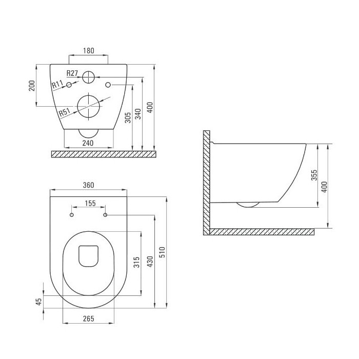 Potinkinis GROHE Rapid SL rėmas su chromuotu mygtuku ir klozetu DEANTE Peonia Rimless