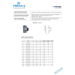 Trišakis PVC-U PİMTAŞ 110 x 90° (PN16)