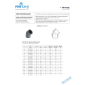 Alkūnė PVC-U PİMTAS 90 x 45° (PN16)