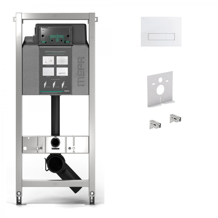 Potinkinis unitazo rėmas MEPA 4 in 1, mygtukas baltas 421800