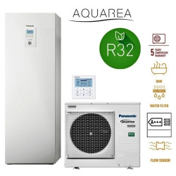 J naujausios kartos šilumos siurblys oras - vanduo 9 kW PANASONIC su integruotu 185 l boileriu, vienfazis