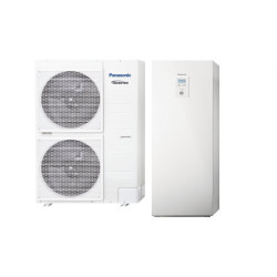 J naujausios kartos šilumos siurblys oras - vanduo 12 kW PANASONIC T-CAP su integruotu 185 l boileriu, trifazis