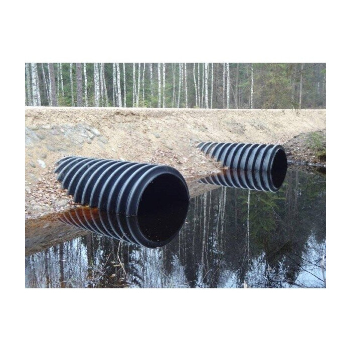 PP vamzdis pralaidai be movos 200 mm, (SN8), 1 metras