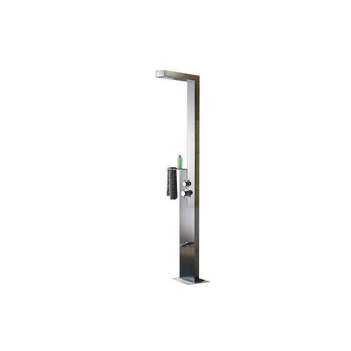 Lauko dušo panelis MEPAshower steel 717