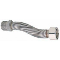 Lanksti nerūdijančio plieno žarnelė MEPA Luxury 130-220 mm (DN12) 1/2"" vidus / 1/2"" išorė