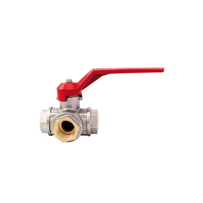 Trieigis rutulinis ventilis T formos ITAP 1" v/v/v, ilga rankena