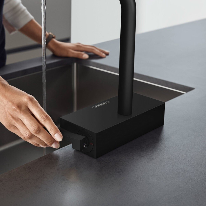 Virtuvinis (plautuvės) maišytuvas su ištraukiama žarna HANSGROHE Aquno Select M81, 73836670