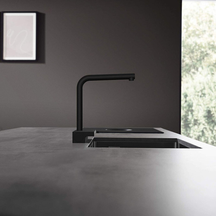 Virtuvinis (plautuvės) maišytuvas su ištraukiama žarna HANSGROHE Aquno Select M81, 73836670