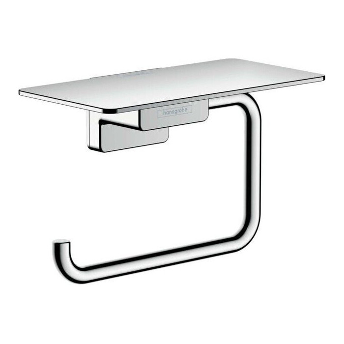 Laikiklis tualetiniam popieriui su lentynėle HANSGROHE AddStoris 41772000, chromo