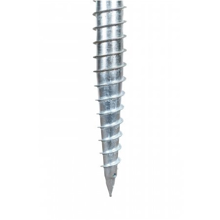 Sraigtinis įsukamas polius su plokštele M68 (120) x 1300 mm (M14 HDG)