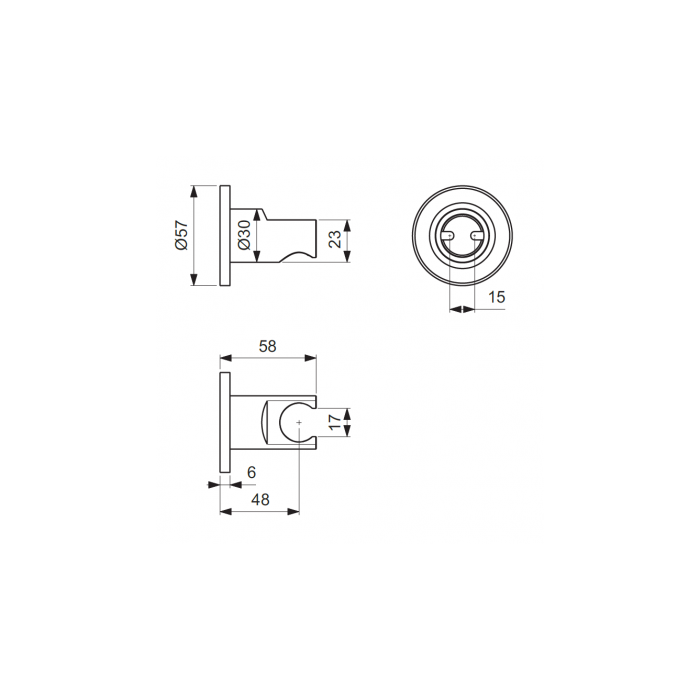 Dušo galvutės laikiklis IDEAL STANDARD BC806AA