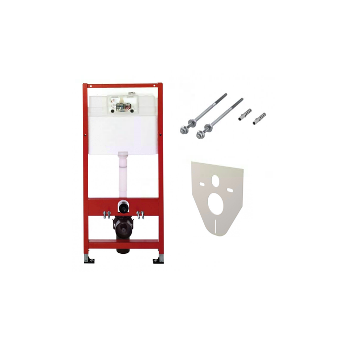 Potinkinis universalus unitazo (WC) rėmo komplektas TECEprofil Base (4 in 1) + pakabinamas unitazas LAUFEN Pro Rimless su slim S