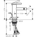Bidė maišytuvas HANSGROHE Axor One 100, 48210000