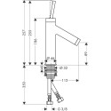 Praustuvo maišytuvas HANSGROHE Axor Starck 90, 10117000