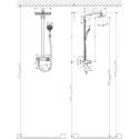Termostatinė lietaus dušo sistema HANSGROHE Raindance E Showerpipe 360 1jet, 27288400