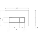 Vandens nuleidimo mygtukas RAVAK Uni Slim, X01744