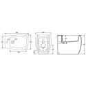 Pastatoma bidė ALICE CERAMICA Nur