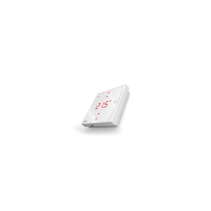 Bevielis virštinkinis patalpos temperatūros/drėgmės termostatas su ekranu ir IR jutikliu DANFOSS Icon2™