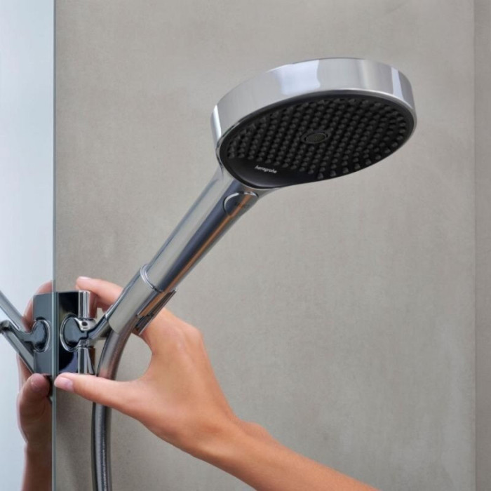 Termostatinė lietaus dušo sistema HANSGROHE Rainfinity 360 Showerpipes 1jet, 26853000