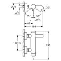 Vonios - dušo maišytuvas GROHE Essence, 33624GN1