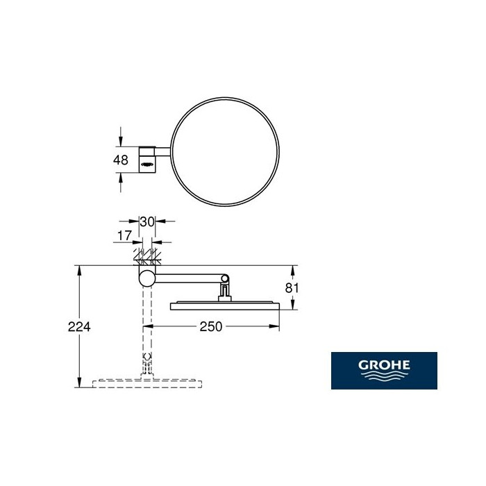 Veidrodis GROHE Selection, 41077000
