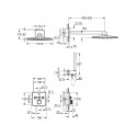 Potinkinis termostatinis dušo komplektas GROHE Grohtherm SmartControl Rainshower SmartActive 310, 34863KF0