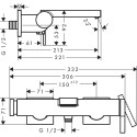 Vonios maišytuvas HANSGROHE Tecturis E, 73420140