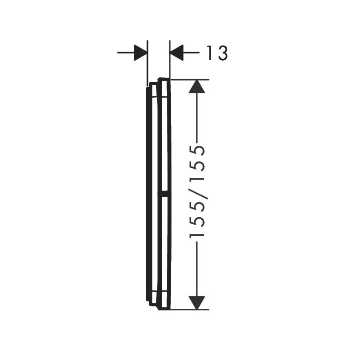 Potinkinis termostatinis vandens maišytuvas HANSGROHE ShowerSelect Comfort E 1 funkcijos, 15574140