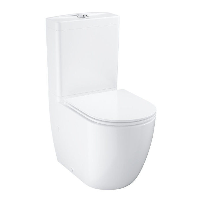 Pastatomo unitazo komplektas GROHE Bau Ceramic su softclosing dangčiu (vandens pajungimas iš apačios)