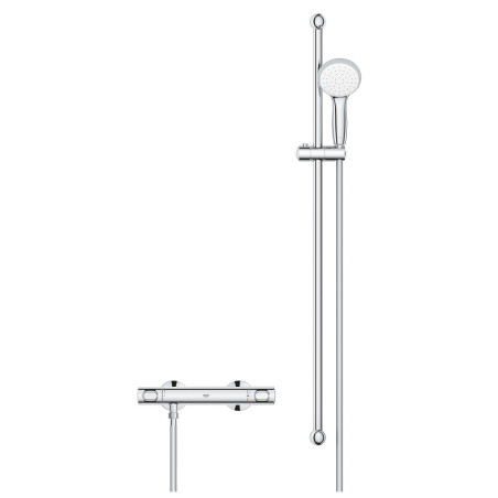 Termostatinis maišytuvas dušui GROHE Precision Flow su dušo komplektu, 34842000