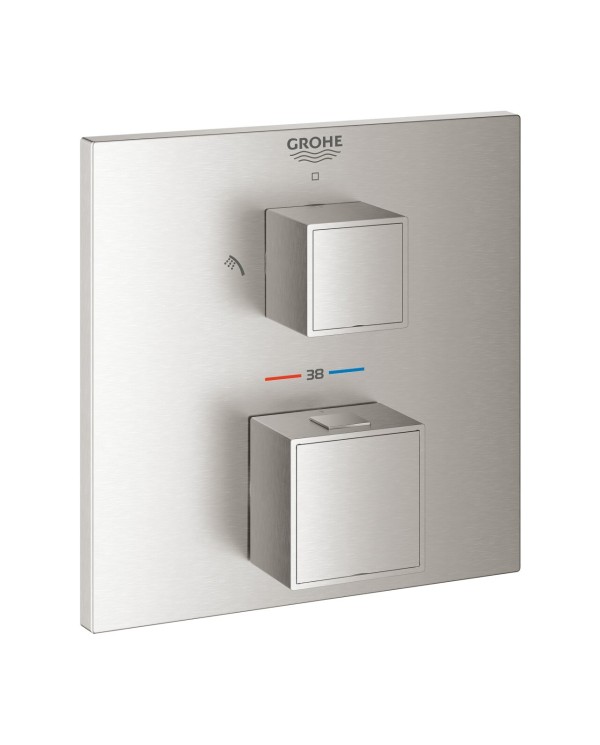 Virštinkinė dalis GROHE Grohtherm Cube 2 išėjimų, 24154DC0