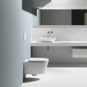 Pakabinamas unitazas Kartell by LAUFEN Rimless su SoftClose dangčiu, balta-matinė