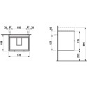 Pakabinama spintelė LAUFEN Base 570x438 mm, H4022321102601