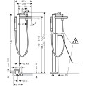 Grindinis vonios maišytuvas HANSGROHE Finoris, 76445000